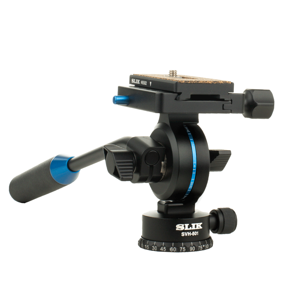 Stativkopf speziell für den Einsatz von Videokameras
